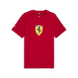 Maglietta Ferrari, scudo colorato, rosso