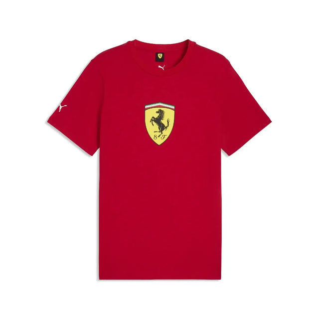 Maglietta Ferrari, scudo colorato, rosso
