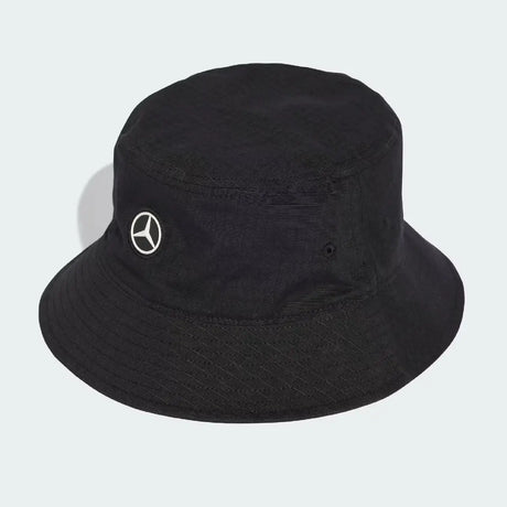 Mercedes cappello a secchiello, squadra, meccanici, adidas, nero, 2026