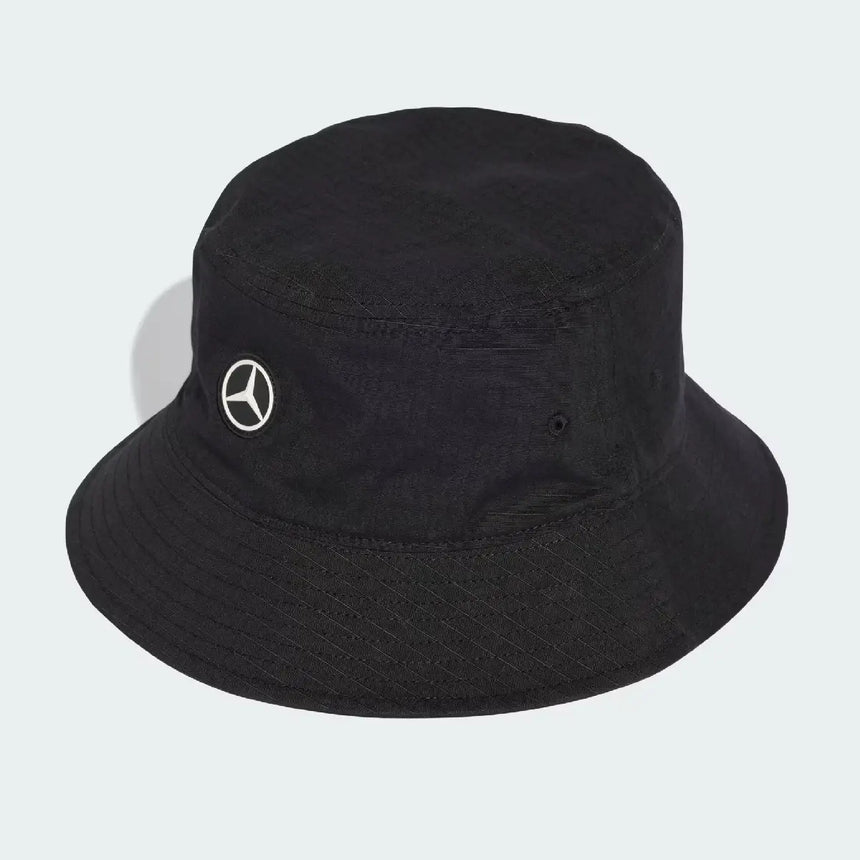 Mercedes cappello a secchiello, squadra, meccanici, adidas, nero, 2026
