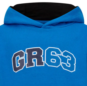 Mercedes Sweatshirt, Kapuzenpullover, George Russell, Kinder, Blau