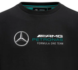 Mercedes Rundhals-Sweatshirt, Schwarz