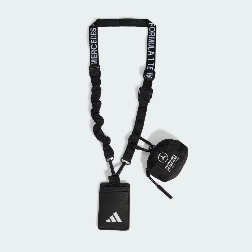 Mercedes lanyard, squadra, ingegneri, adidas, nero