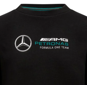 Mercedes Crew Sweatshirt, Damen, Schwarz