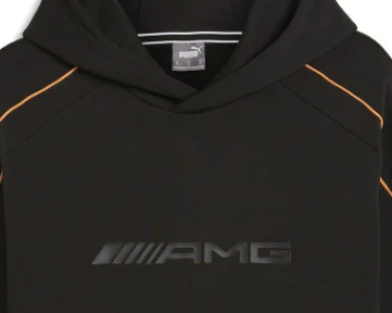 Mercedes felpa con cappuccio, Puma, nero