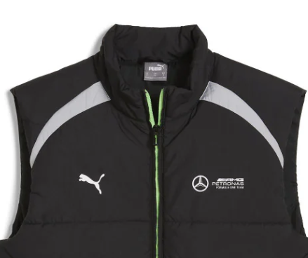 Mercedes gilet, Puma, imbottita, nero