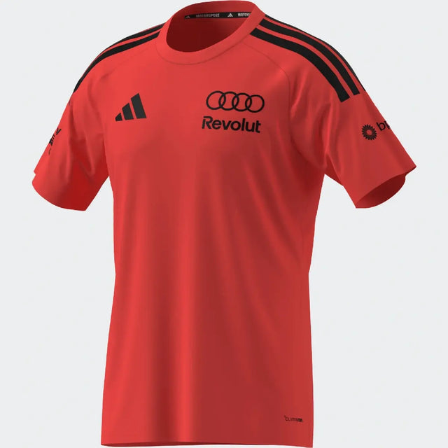 Pólò Audi, squadra, impostazione, adidas, rosso, 2026