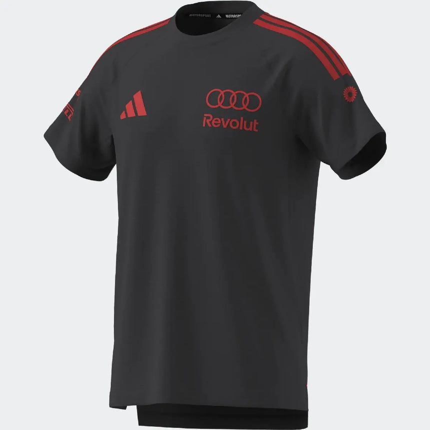 Póló Audi, squadra, meccanico, adidas, grigio, 2026