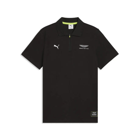 Polo Aston Martin, Jacquard, taglio normale, Puma, nera