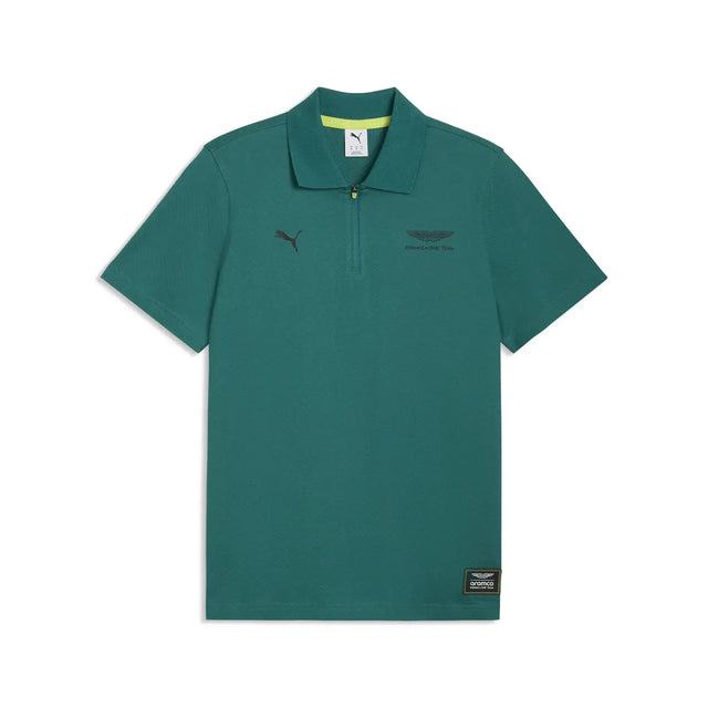 Polo Aston Martin, Jacquard, vestibilità normale, Puma, verde