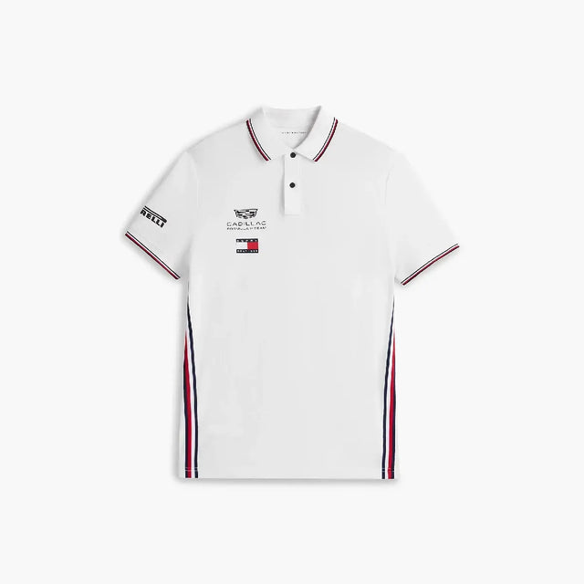 Polo Cadillac F1, squadra, Tommy Hilfiger, bianco, 2026