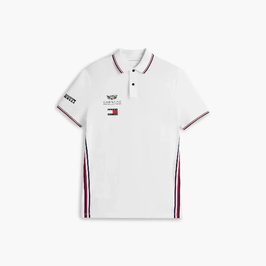 Polo Cadillac F1, squadra, Tommy Hilfiger, bianco, 2026
