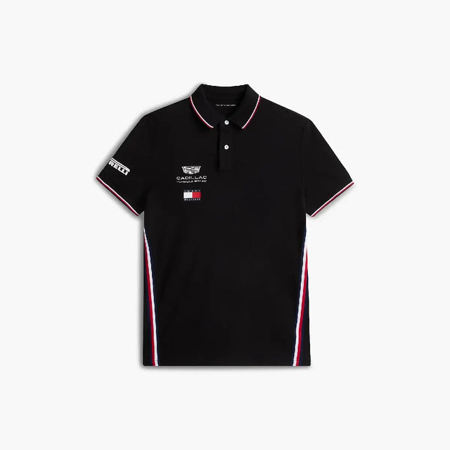 Polo Cadillac F1, squadra, Tommy Hilfiger, nera, 2026