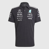 Polo Mercedes, squadra, ingegneri, adidas, nera, 2026