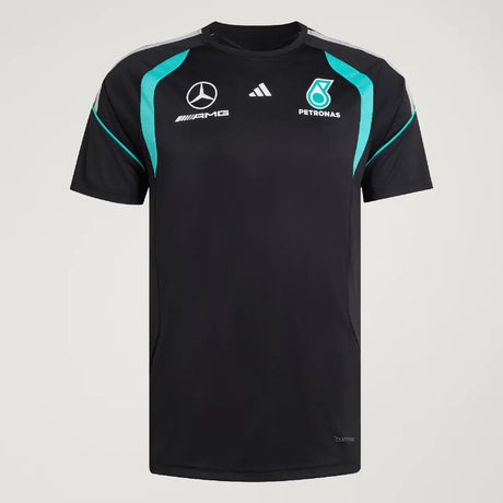 Polo Mercedes, squadra, meccanici, adidas, nera, 2026