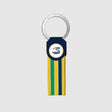 Portachiavi Ayrton Senna, a righe, blu