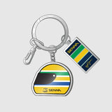 Portachiavi Ayrton Senna, casco, colorato
