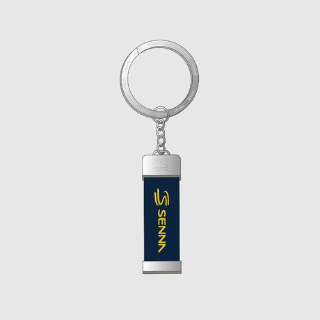 Portachiavi Ayrton Senna, firmato, blu