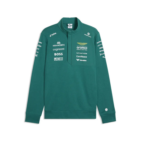 Pullover Aston Martin, HZ, squadra, Puma, verde, 2026