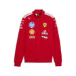 Pullover Ferrari, squadra, mezzo zip, T7, rosso