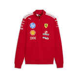 Pullover Ferrari, squadra, mezzo zip, T7, rosso