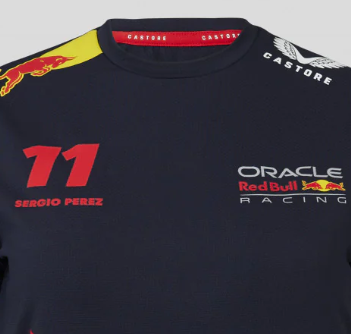 Red Bull Racing T-Shirt, Sergio Pérez, Damen, Blau, 2023
