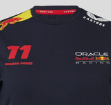 Red Bull Racing T-Shirt, Sergio Pérez, Damen, Blau, 2023
