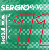 Red Bull Sergio Pérez Banderia, 90x60 cm, 2021