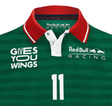 Red Bull Sergio Pérez t-shirt collar shirt, Green, 2022