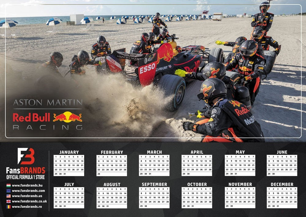 Red Bull Racing Calendario delle auto di corsa