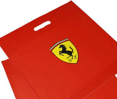 Borsa di plastica Ferrari, media, rossa, 2019