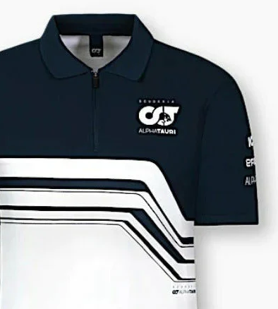 Scuderia Alpha Tauri, Damen, Team-T-Shirt mit Kragen, Weiß 2022