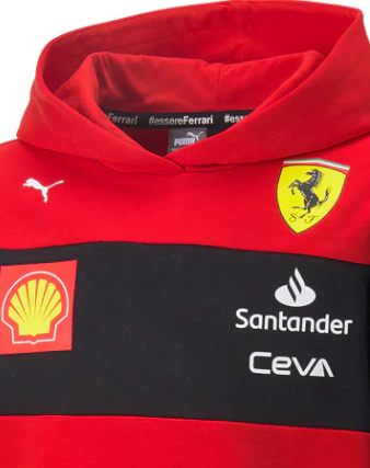 Ferrari Squadra Felpa per Bambini, 2022, Rosso