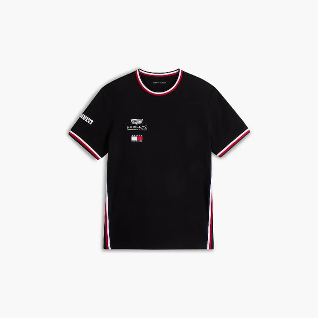 T-shirt Cadillac F1, squadra, Tommy Hilfiger, nera, 2026