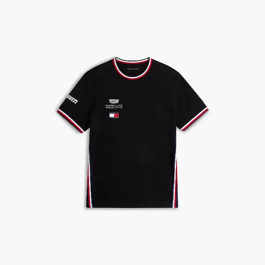 T-shirt Cadillac F1, squadra, Tommy Hilfiger, nera, 2026