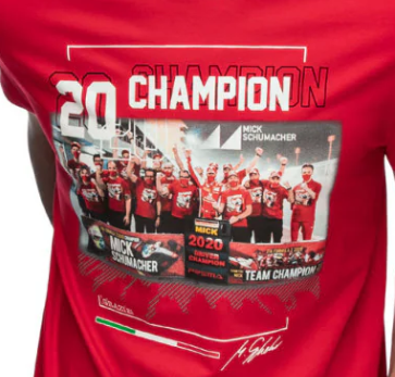 Mick Schumacher F2 World Champion 2020 Maglietta