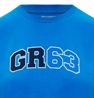 Mercedes Maglietta, George Russell logo, Blu