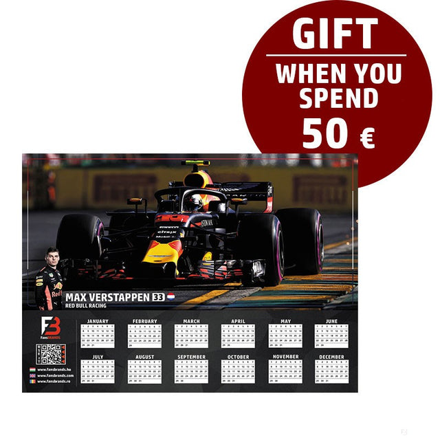 Verstappen calendario delle auto di corsa - FansBRANDS®